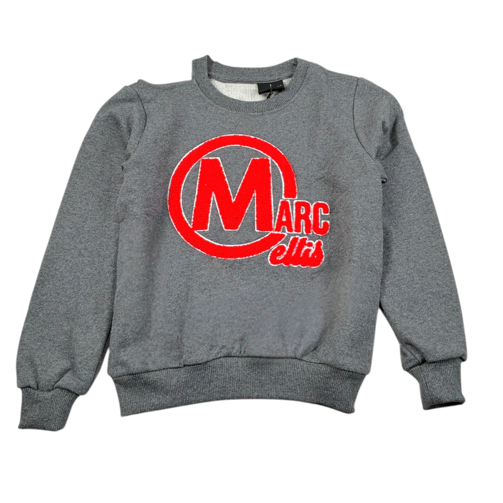Marc Ellis Felpa Tint Unita con Logo Grigio per Bambina JMJST02333 GRIGIO MARC ELLIS 
