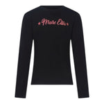 Marc Ellis Shirt tinta unita con Stampa Nero per Bambina JMJTS00281 NERO MARC ELLIS 