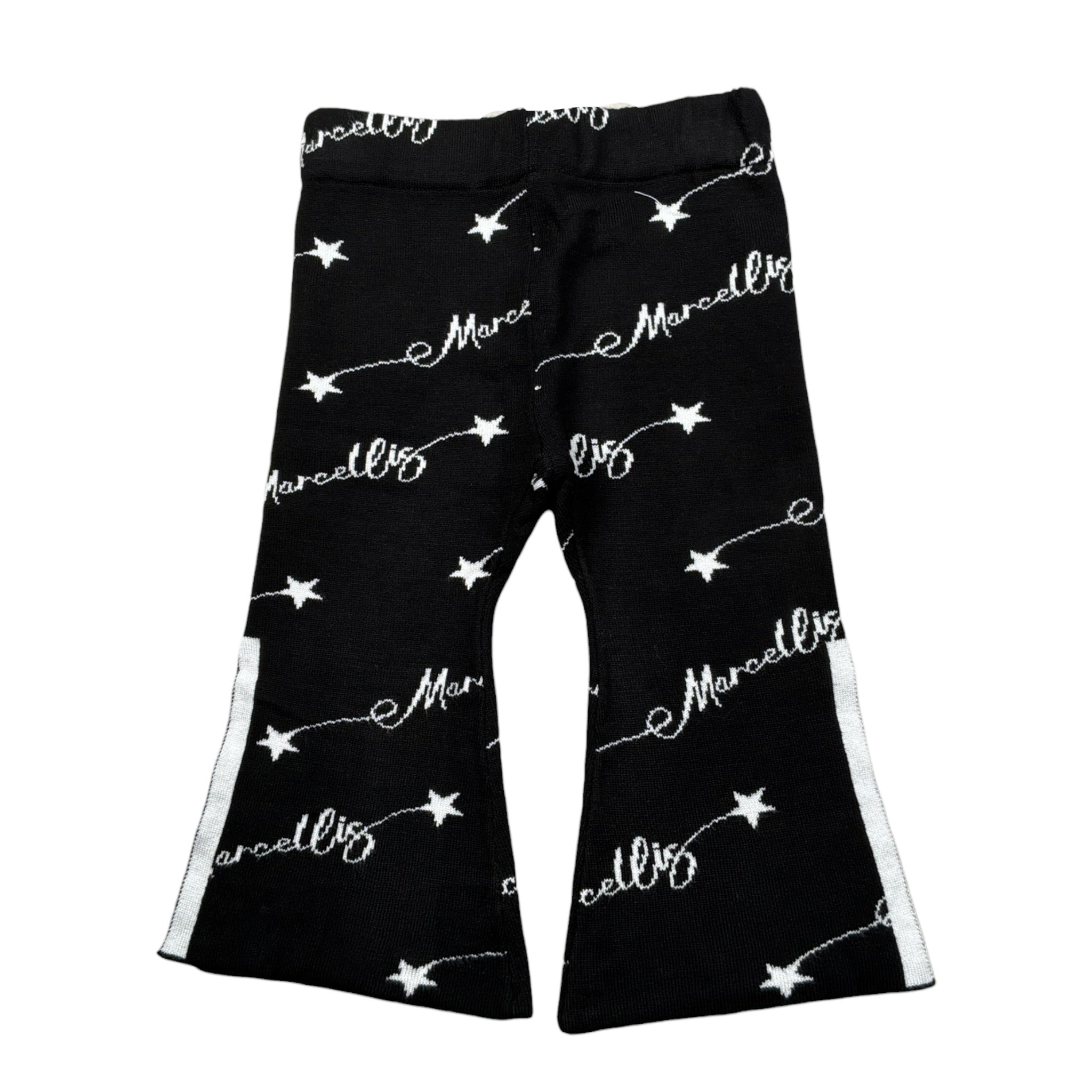 Marc Ellis Leggins tinta unita Logato Bianco/Nero per Neonata JMNPT00182N BIANCO/NERO MARC ELLIS 