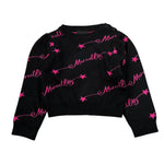 Marc Ellis Maglia tinta unita con Stampa Nero per Neonata JMNSW00180 NERO MARC ELLIS 