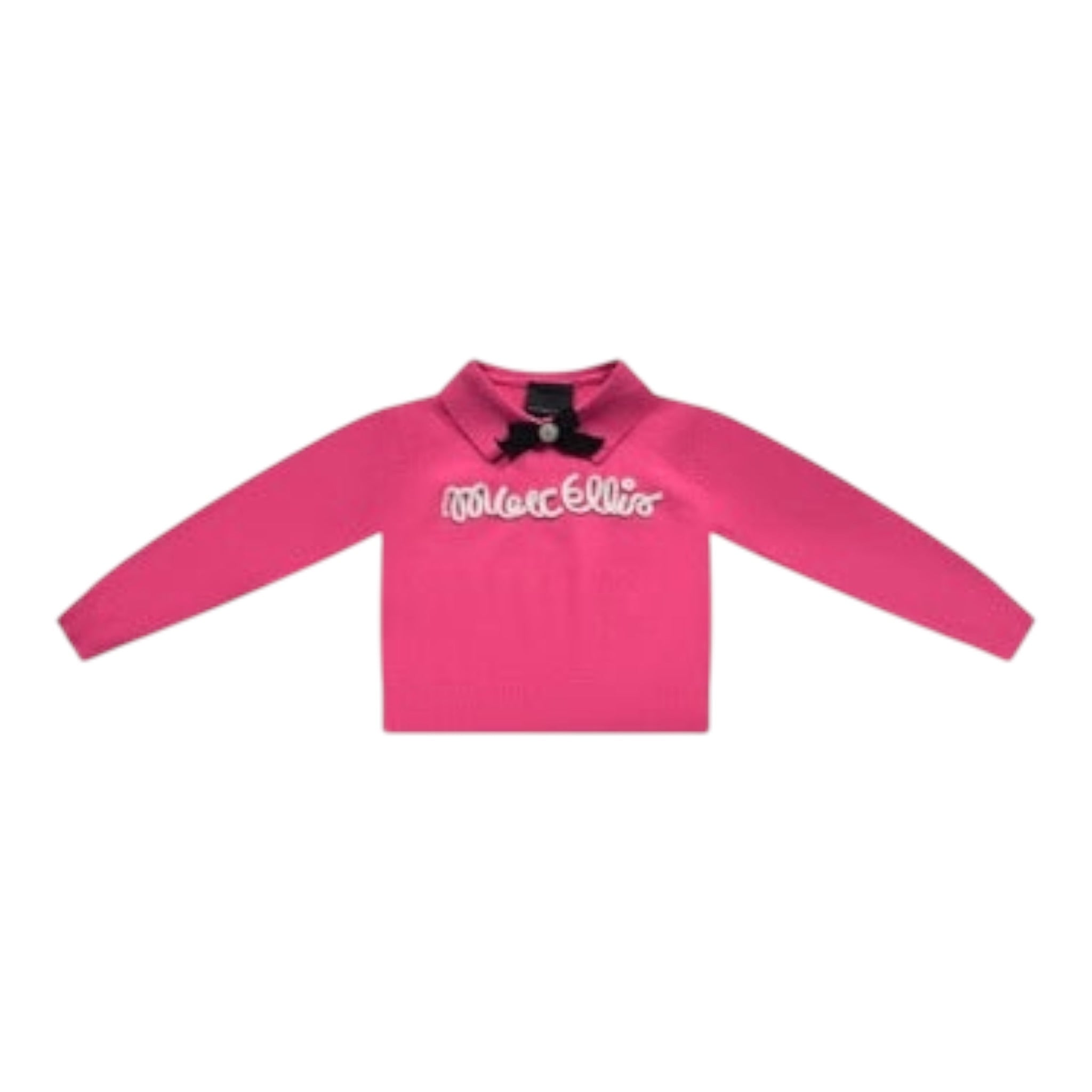 Marc Ellis Maglia tinta unita con Stampa E Colletto Fuxia per Neonata JMNSW00190 FUXIA MARC ELLIS 