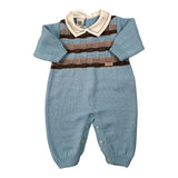 Marlu' Tutina tinta unita con Fantasia Azzurro per Neonato IB6710 AZZURRO MARLU' 