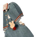Marlu' Completo 3 Pz Shirt-Salopette-Cardigan Azzurro per Neonato IB7131 AZZURRO MARLU' 