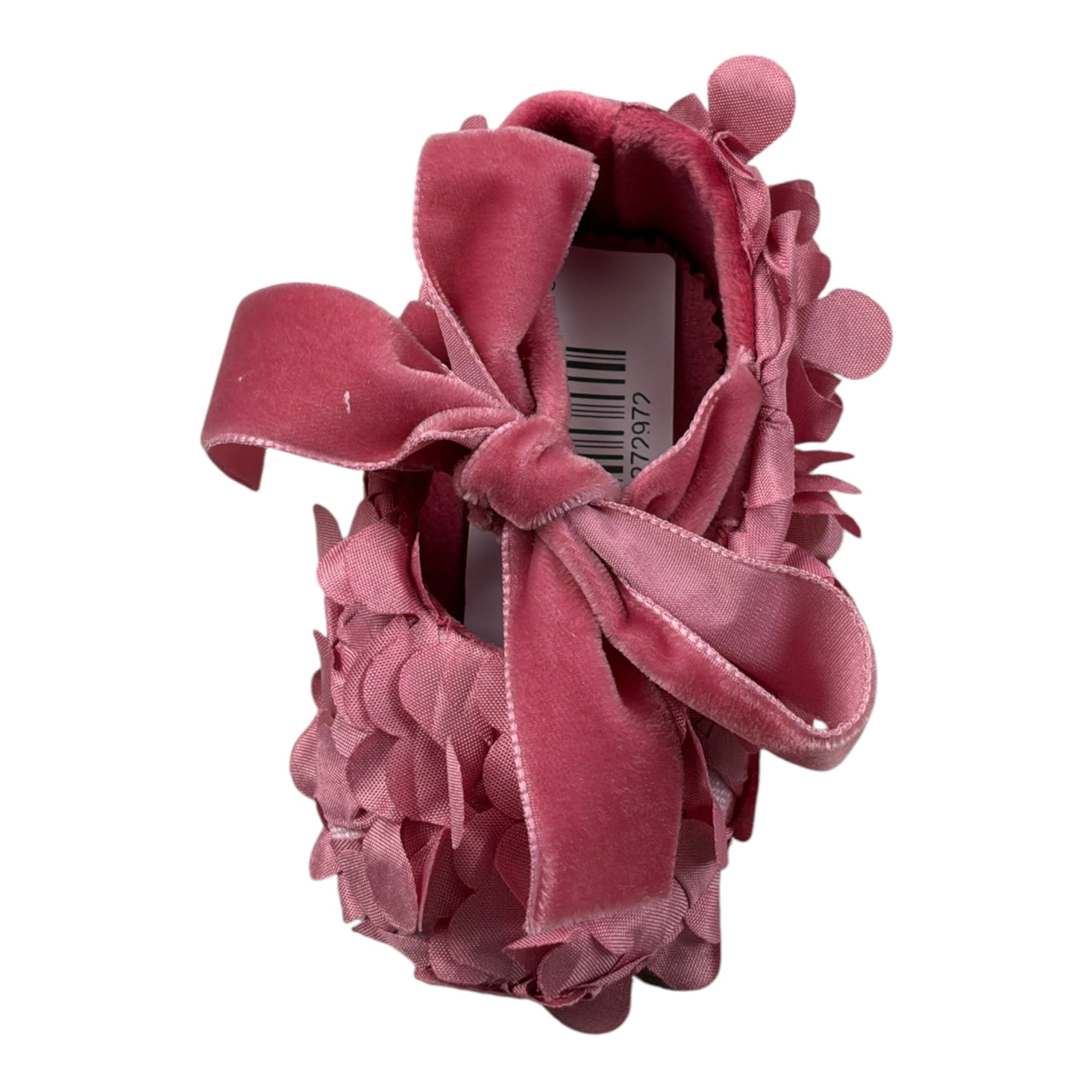 Marlu' Ballerine tinta unita con Applicazioni Rosa per Neonata IM319SC ROSA MARLU' 