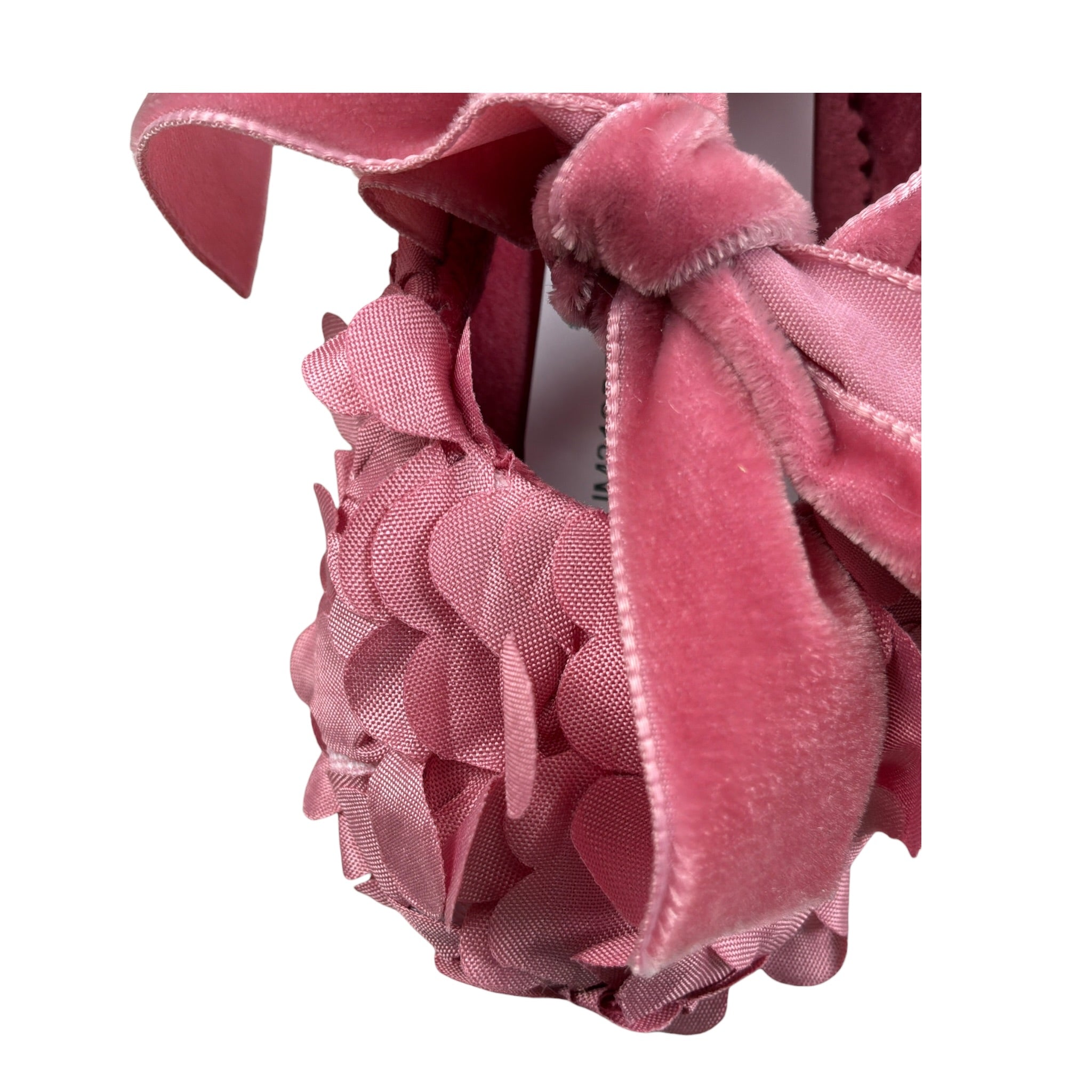 Marlu' Ballerine tinta unita con Applicazioni Rosa per Neonata IM319SC ROSA MARLU' 