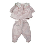 Marlu' Completo 2Pz Maglia-Ghettina tinta unita con Ricami Rosa per Neonata IN1717 ROSA MARLU' 
