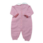 Marlu' Tutina tinta unita con Fantasia Rosa per Neonata IN2310 ROSA MARLU' 