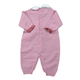 Marlu' Tutina tinta unita con Fantasia Rosa per Neonata IN2310 ROSA MARLU' 