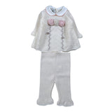 Marlu' Completo 2Pz Pantalone-Maglia Panna per Neonata IN2519 PANNA MARLU' 
