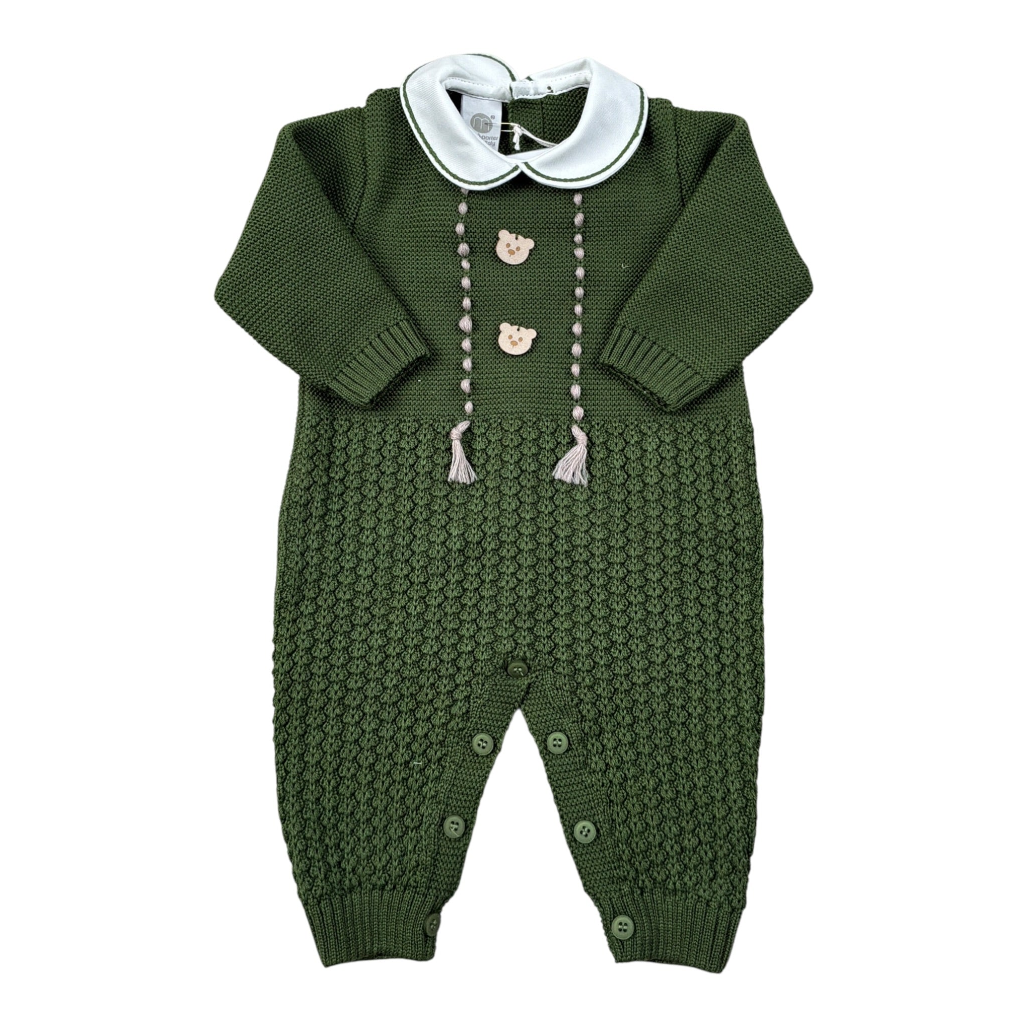 Marlu' Tutina tinta unita In Filo Verde per Neonata IN6210 VERDE MARLU' 