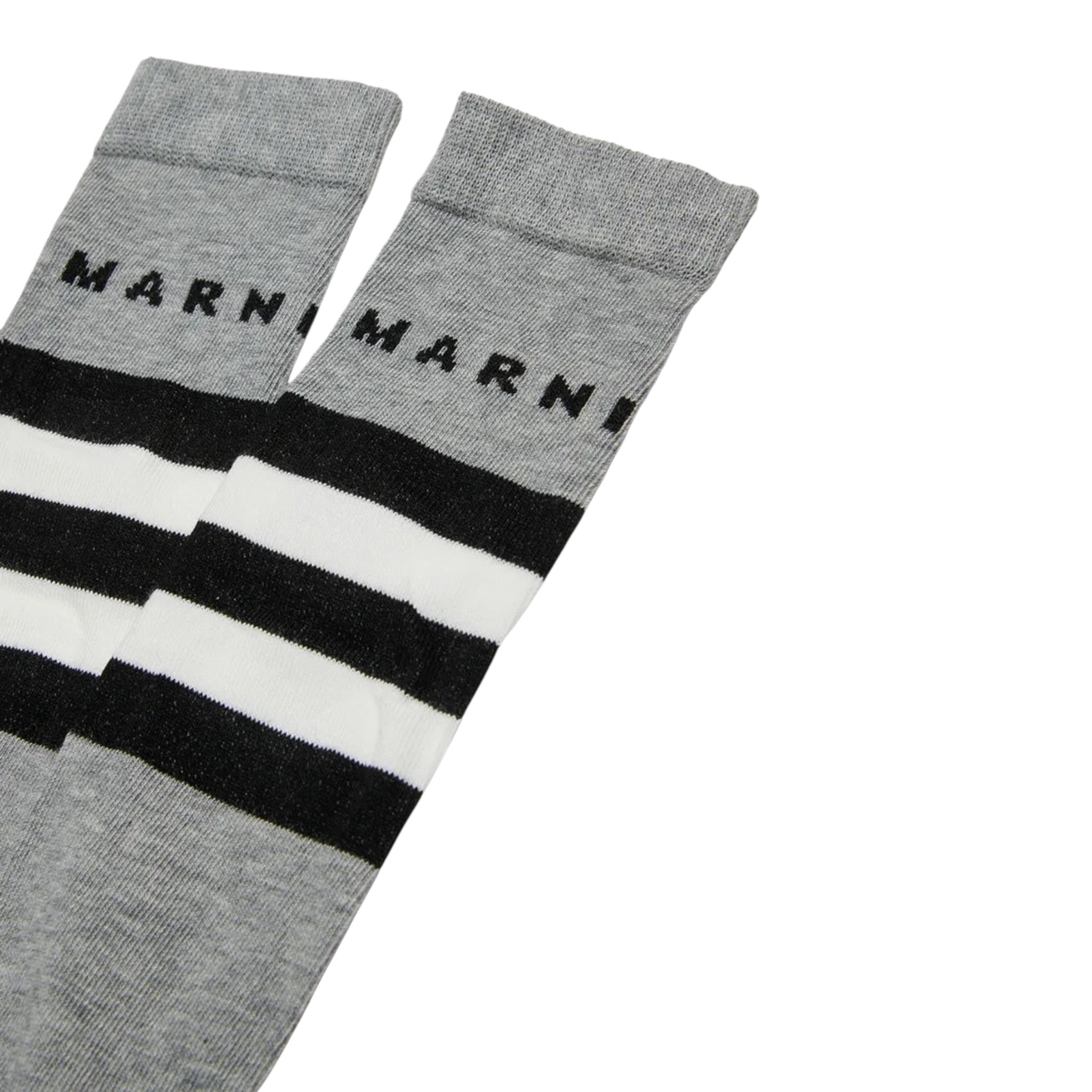 Marni Calzini tinta unita con Logo Grigio per Bambino M01631 GRIGIO MARNI 