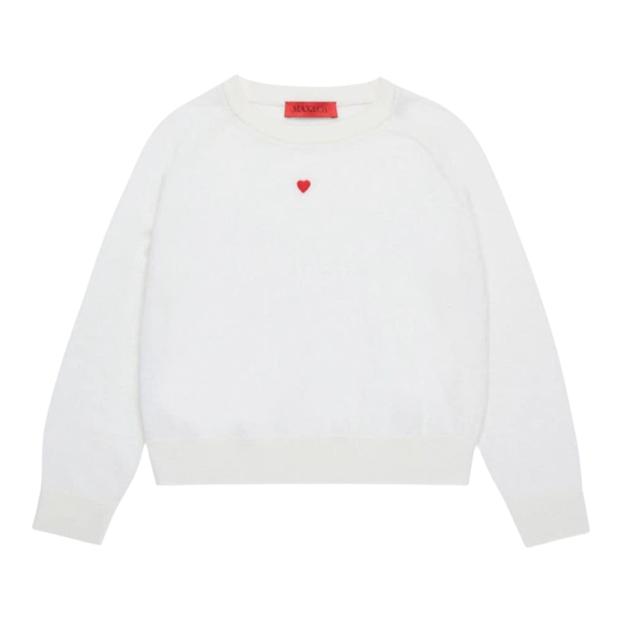 Max&Co. Maglia tinta unita con Stampa Panna per Bambina MX0003 PANNA MAX&Co. 