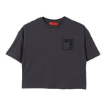Max&Co. T-Shirt tinta unita con Stampa Grigio per Bambina MX0197 GRIGIO MAX&Co. 