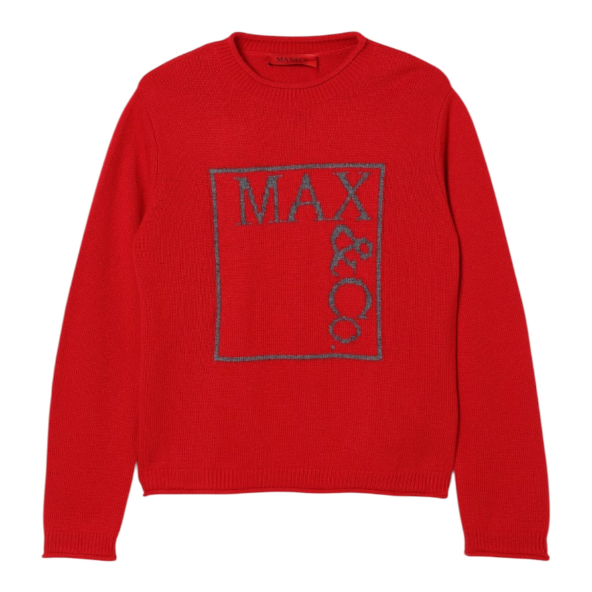 Max&Co. Maglia tinta unita con Stampa Rosso per Bambina MX0233X ROSSO MAX&Co. 