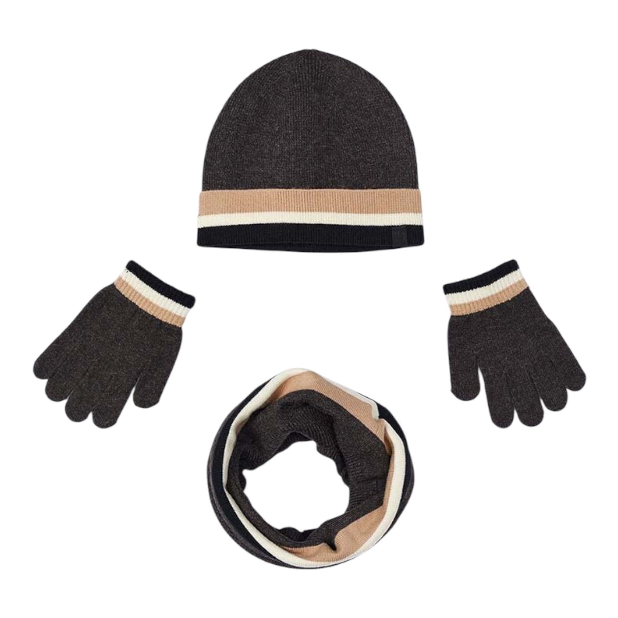 Mayoral Set 3 Pezzi Cappello-Sciarpa-Guanti Nero per Bambino 10823 NERO MAYORAL 