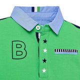 Mayoral Polo tinta unita con Colletto In Contrasto Verde per Neonato 1124 VERDE MAYORAL 