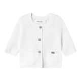 Mayoral Cardigan tinta unita con Trafori Bianco per Neonato 1307 BIANCO MAYORAL 