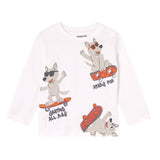 Mayoral Shirt tinta unita con Stampa Bianco per Neonato 2061 BIANCO MAYORAL 