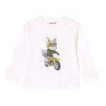 Mayoral Shirt tinta unita con Stampa Bianco per Neonato 2065 BIANCO MAYORAL 