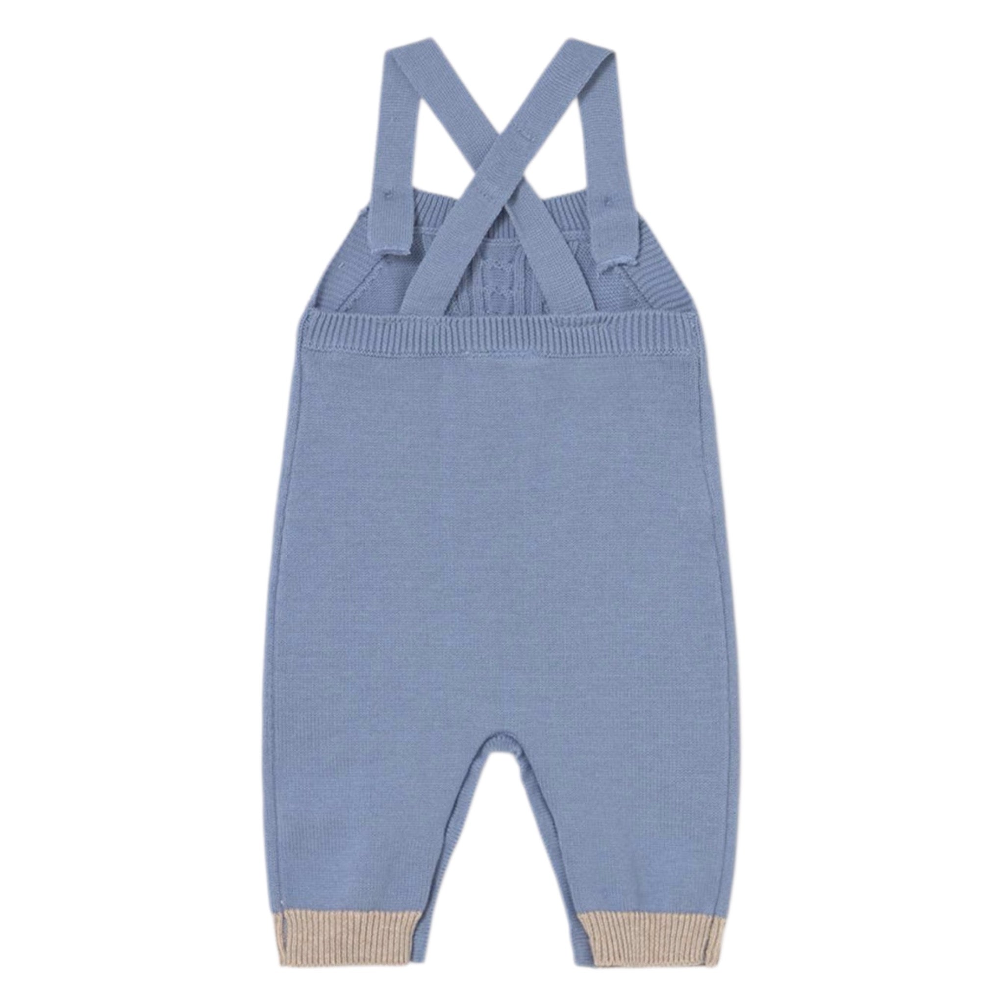 Mayoral Completo 3 Pezzi Cardigan-Salopette-Shirt Azzurro per Neonato 2617 AZZURRO MAYORAL 