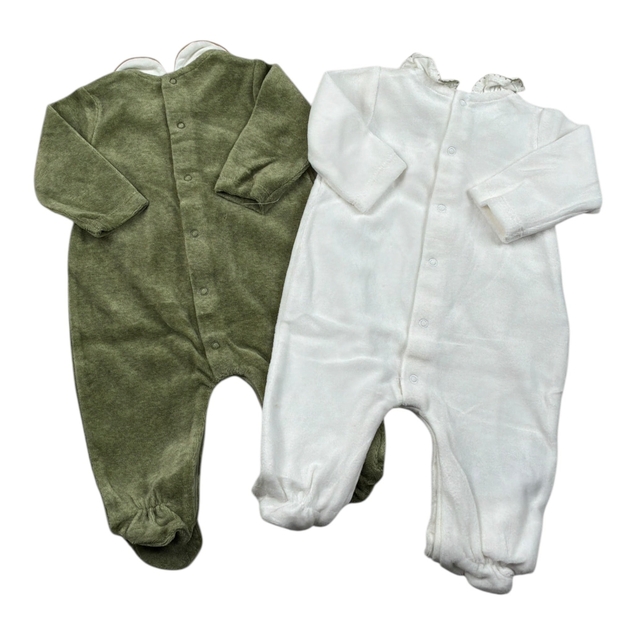 Mayoral Set Tutine Bicolore Bianco/Verde per Neonata 2702 BIANCO/VERDE MAYORAL 