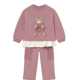 Mayoral Completo 2 Pezzi Felpa-Pantalone tinta unita Rosa per Neonata 2843 ROSA MAYORAL 