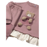 Mayoral Completo 2 Pezzi Felpa-Pantalone tinta unita Rosa per Neonata 2843 ROSA MAYORAL 