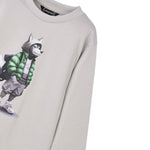 Mayoral Shirt tinta unita Girocollo con Stampa Grigio per Bambino 4083 GRIGIO MAYORAL 