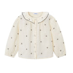 Mayoral Camicia Manica Lunga tinta unita Panna per Bambina 4132 PANNA MAYORAL 