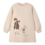 Mayoral Abito tinta unita con Stampa Beige per Neonata 4929 BEIGE MAYORAL 