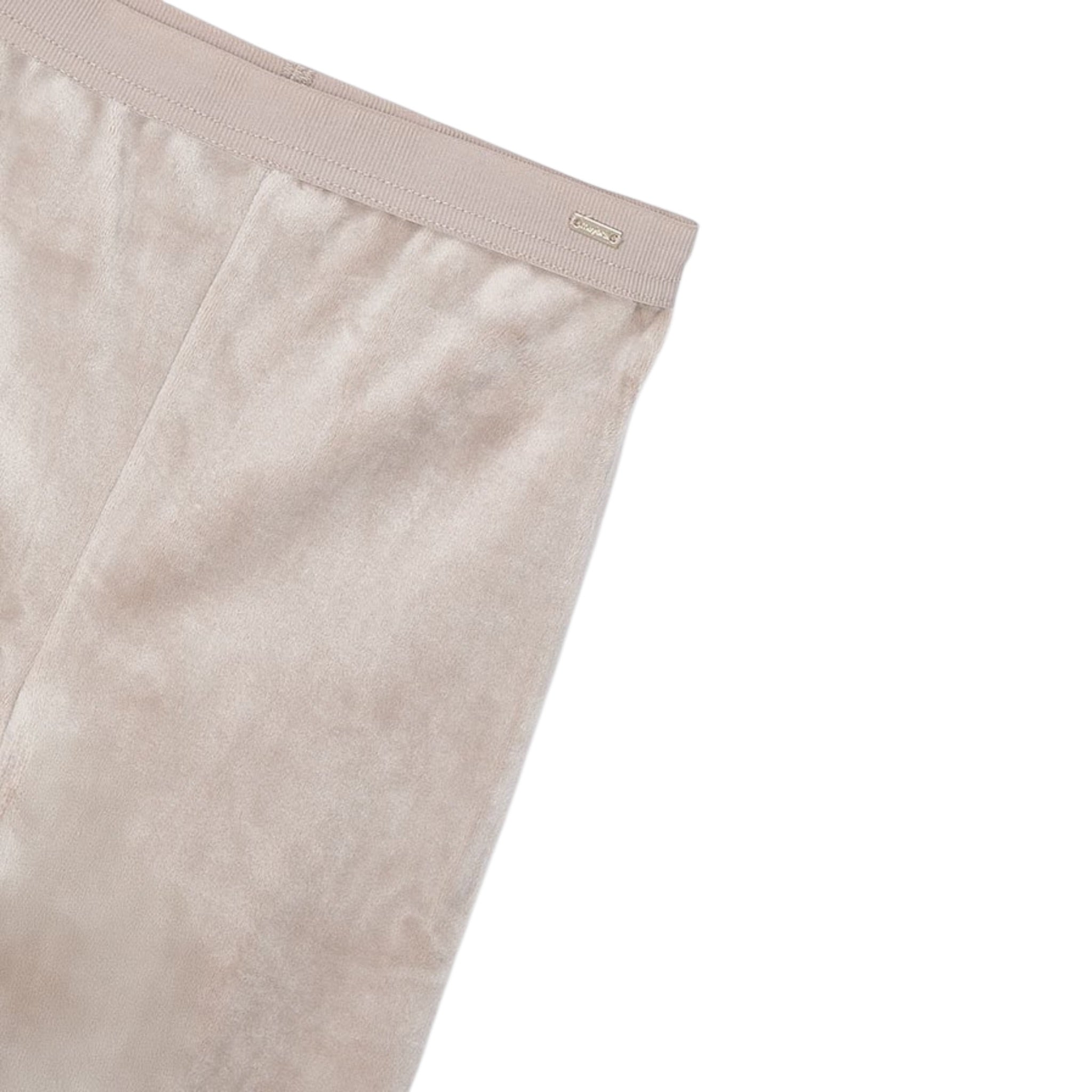 Mayoral Leggins tinta unita In Velluto Beige per Bambina 712 BEIGE MAYORAL 