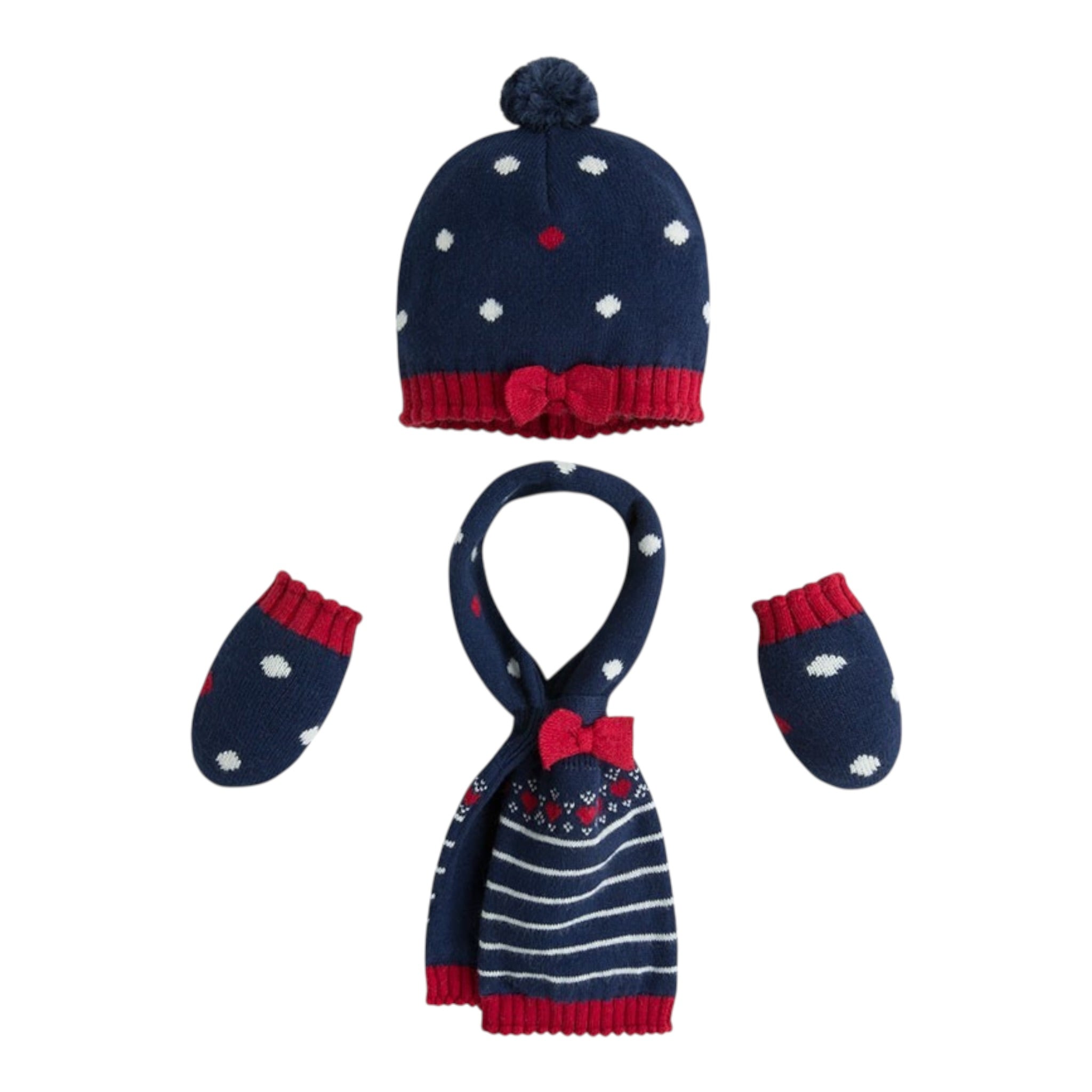 Mayoral Set Cappello-Sciarpa-Guanti Blu per Neonata 9339 BLU MAYORAL 