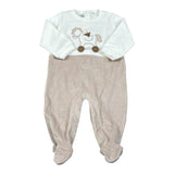 Melby Tutina Bicolore con Stampa Bianco per Neonato 25N0190 BIANCO MELBY 