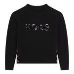 Michael Kors Maglia Girocollo Timta Unita con Paillettes Nero per Bambina R30156 NERO MICHAEL KORS 