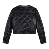 Michael Kors Giubbino In Ecopelle tinta unita Nero per Bambina R30189 NERO MICHAEL KORS 