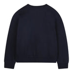 felpa chiusa girocollo tinta unita con logo R30469X BLU MICHAEL KORS 