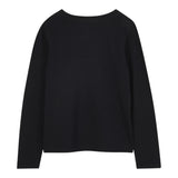 Michael Kors Shirt Girocollo tinta unita con Logo Nero per Neonata R30488X NERO MICHAEL KORS 