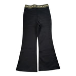 Michael Kors Pantalone tinta unita Modello Zampa con Elastico In Vita Logato Nero per Bambina R30496XXX NERO MICHAEL KORS 