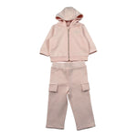 Michael Kors Completo 2 Pezzi Felpa-Pantalone tinta unita Rosa per Neonata R30504N ROSA MICHAEL KORS 