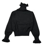 Mimisol Maglia Collo Alto tinta unita Nero per Bambina MFMA052 NERO MIMISOL 