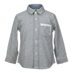 Mini Banda Camicia tinta unita con Fantasia Bianco per Neonato 3620 BIANCO MINI BANDA 