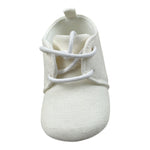 Mini Banda Sneakers tinta unita con Lacci Bianco per Neonato 38301 BIANCO MINI BANDA 