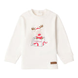 Mini Banda Shirt tinta unita con Stampa Bianco per Neonato 3A619 BIANCO MINI BANDA 