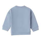 Mini Banda Felpa tinta unita con Stampa Azzurro per Neonato F613 AZZURRO MINI BANDA 