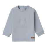 Mini Banda Shirt tinta unita con Logo Azzurro per Neonato F616 AZZURRO MINI BANDA 