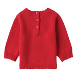 Mini Banda Maglia tinta unita con Stampa Rosso per Neonata F704 ROSSO MINI BANDA 