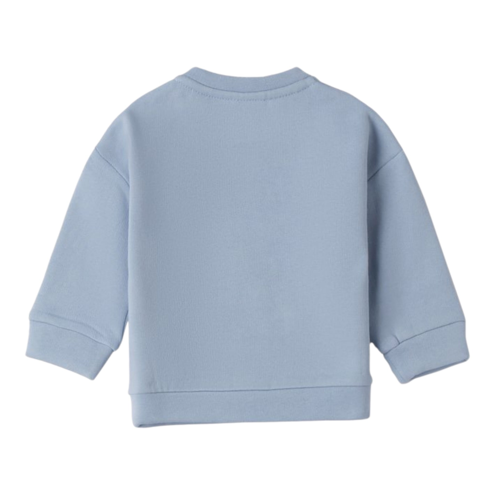 Minibanda Felpa tinta unita con Stampa Azzurro per Neonato 3F613 AZZURRO MINIBANDA 