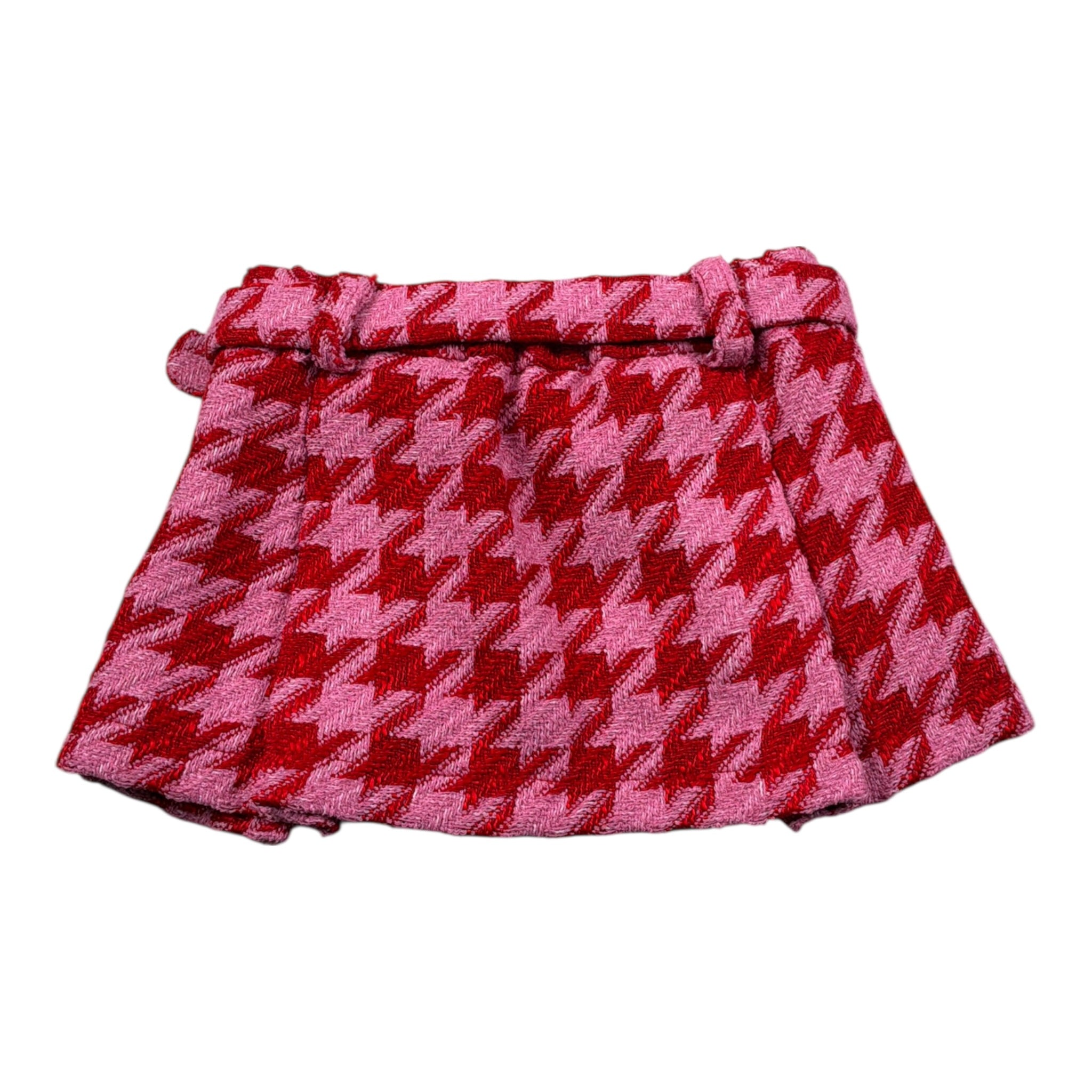 Miss Grant Gonna Sztampa Fantasia con Cinturino Rosso/Rosa per Neonata MG1115 ROSSO/ROSA MISS GRANT 