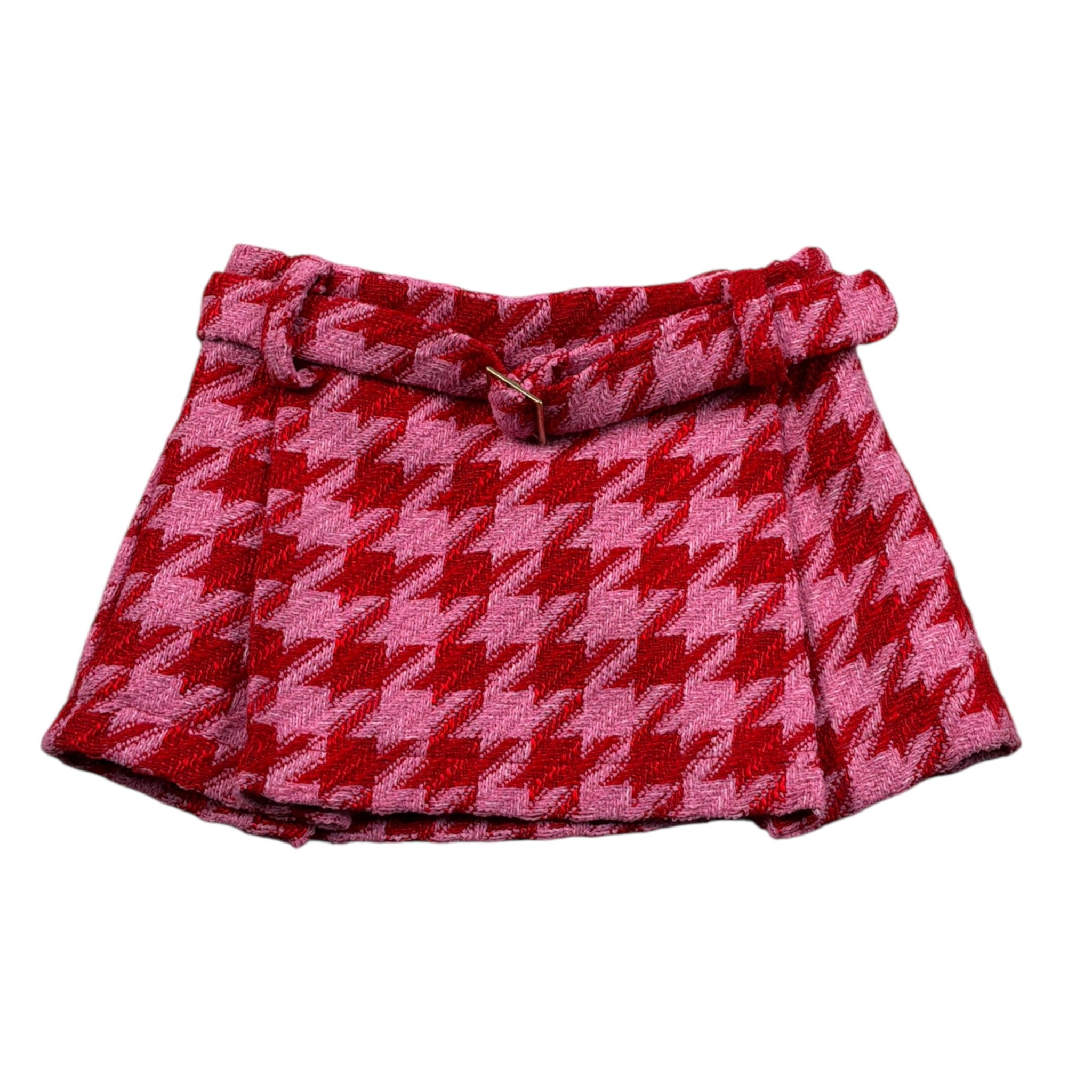 Miss Grant Gonna Sztampa Fantasia con Cinturino Rosso/Rosa per Neonata MG1115 ROSSO/ROSA MISS GRANT 