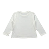 Miss Grant Shirt Girocollo tinta unita con Applicazioni Bianco per Neonata MG1401N BIANCO MISS GRANT 